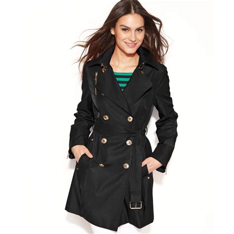 michael kors trenchcoat 142448|Michael Kors belted raincoat.